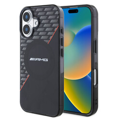 AMG iPhone 16 Back cover case - Double layer - Magsafe - Black