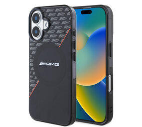 AMG AMG iPhone 16 Backcover hoesje Double layer - Magsafe - Zwart AMG AMG iPhone 16 Backcover hoesje Double layer - Magsafe - Zwart