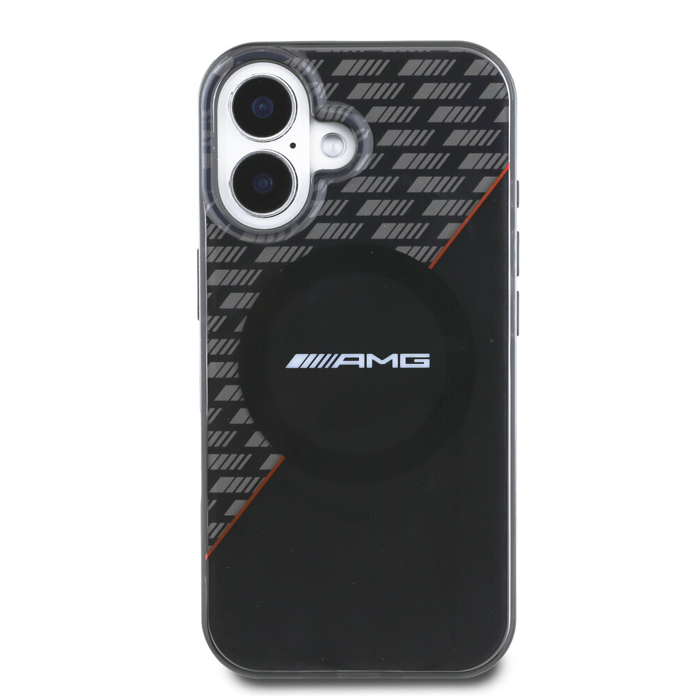 AMG AMG iPhone 16 Backcover hoesje Double layer - Magsafe - Zwart AMG AMG iPhone 16 Backcover hoesje Double layer - Magsafe - Zwart