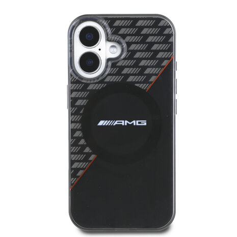 AMG AMG iPhone 16 Backcover hoesje Double layer - Magsafe - Zwart AMG AMG iPhone 16 Backcover hoesje Double layer - Magsafe - Zwart
