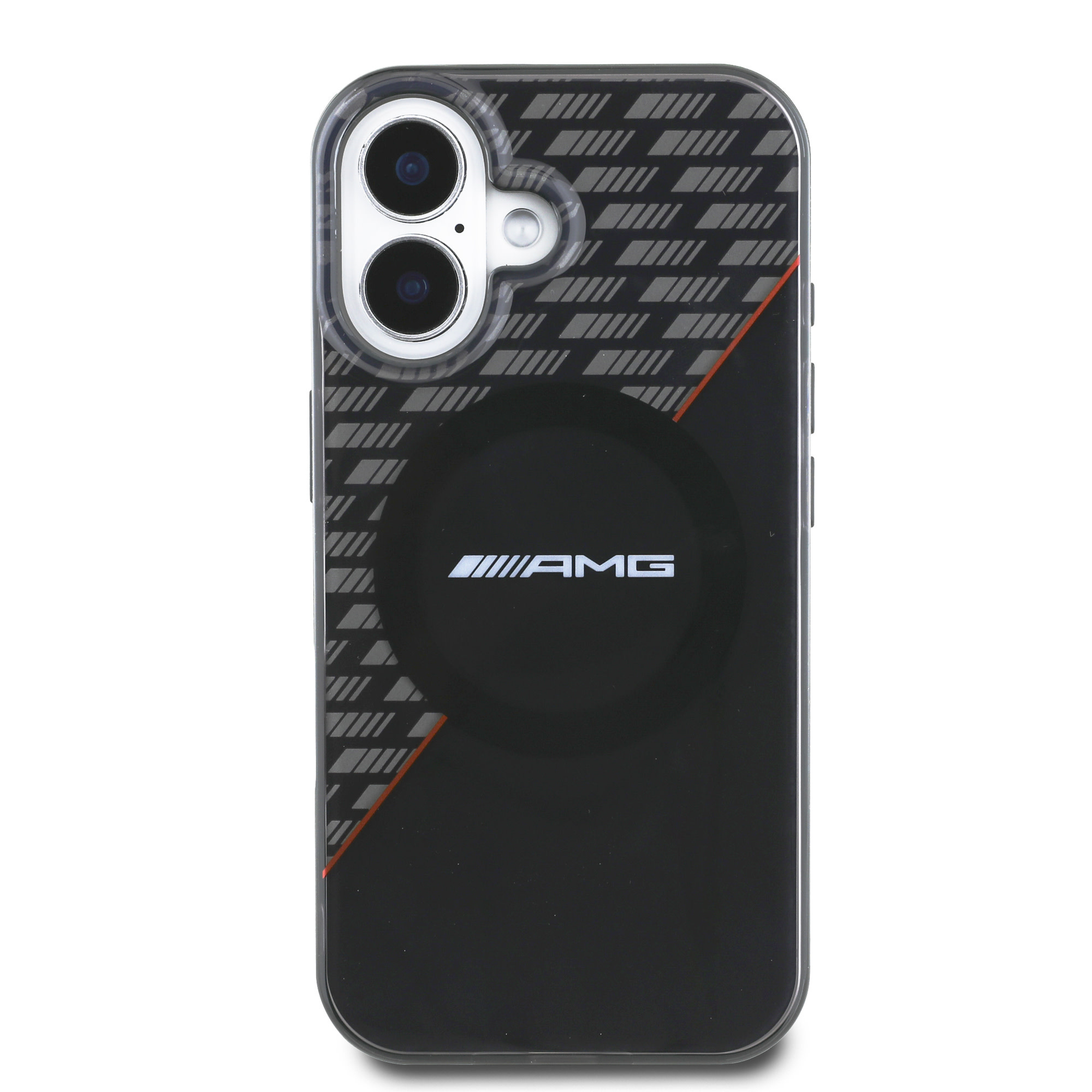 AMG AMG iPhone 16 Backcover hoesje Double layer - Magsafe - Zwart, foto 3 van 6