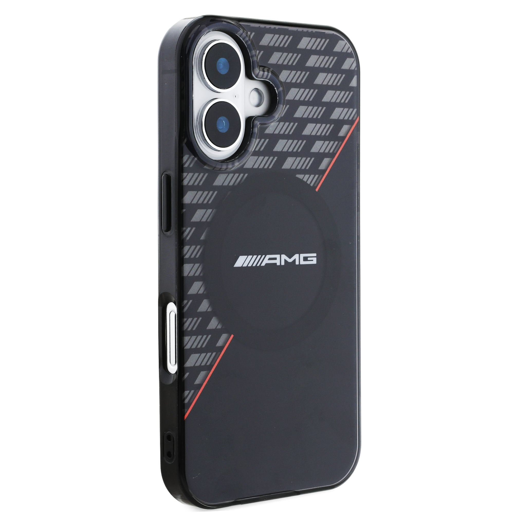 AMG AMG iPhone 16 Backcover hoesje Double layer - Magsafe - Zwart, foto 4 van 6