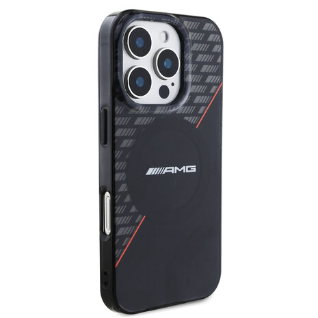 AMG AMG iPhone 16 Pro Max Back cover case - Double layer - Magsafe - Black AMG AMG iPhone 16 Pro Max Back cover case - Double layer - Magsafe - Black