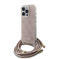 Guess Guess iPhone 16 Pro Back cover coque Crossbody cord 4G print - Rose