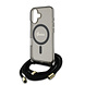 Guess Guess iPhone 16 Back-Cover hul - Magsafe IML crossbody cord script - Schwarz Guess Guess iPhone 16 Back-Cover hul - Magsafe IML crossbody cord script - Schwarz