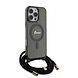 Guess Guess iPhone 16 Pro Max Back-Cover hul - Magsafe IML crossbody cord script - Schwarz Guess Guess iPhone 16 Pro Max Back-Cover hul - Magsafe IML crossbody cord script - Schwarz