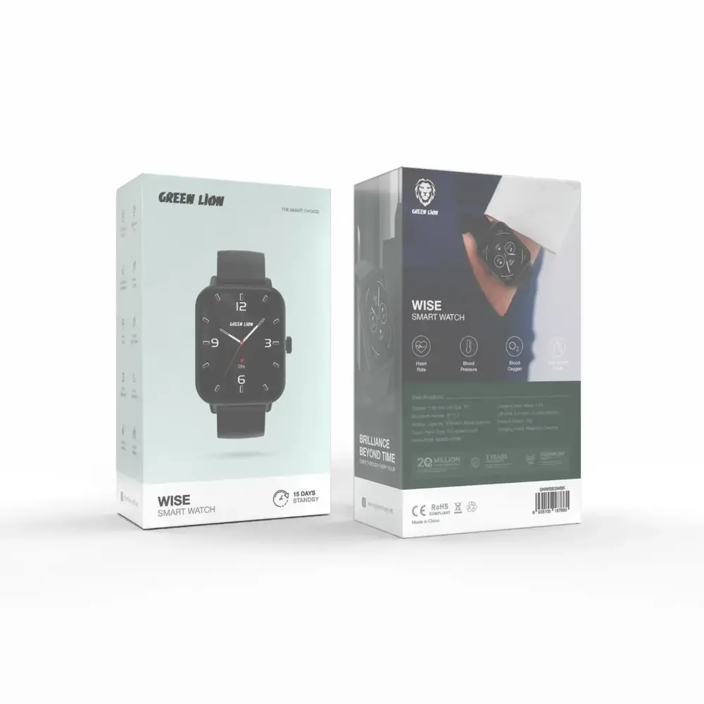 Green Lion Green Lion Wise Smart Watch - Black