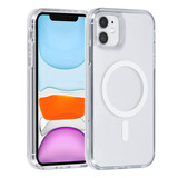 TUNIQ TUNIQ iPhone 11 Back cover coque Magsafe silicone - Blanc TUNIQ TUNIQ iPhone 11 Back cover coque Magsafe silicone - Blanc