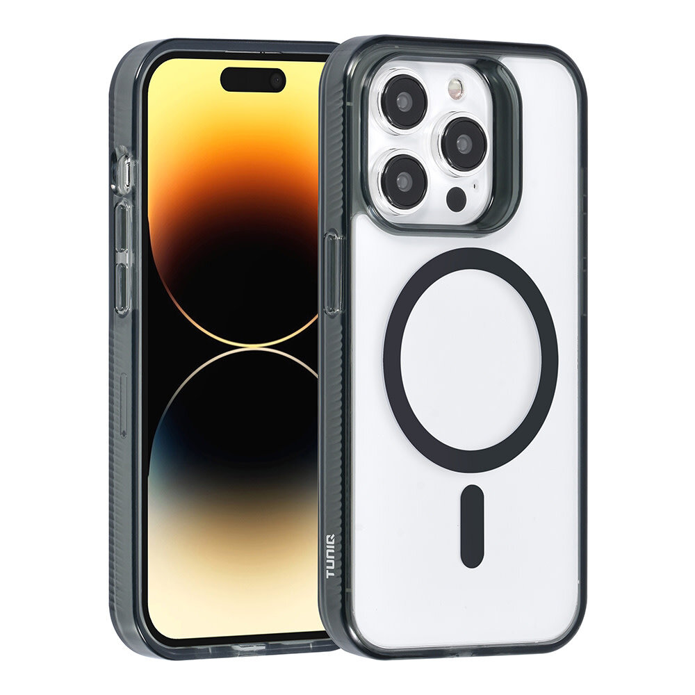 TUNIQ TUNIQ iPhone 14 Pro Backcover hoesje Magsafe silicone - Zwart TUNIQ TUNIQ iPhone 14 Pro Backcover hoesje Magsafe silicone - Zwart