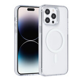 TUNIQ TUNIQ iPhone 14 Pro Max Back-Cover hul - Magsafe silicone - Weiß TUNIQ TUNIQ iPhone 14 Pro Max Back-Cover hul - Magsafe silicone - Weiß