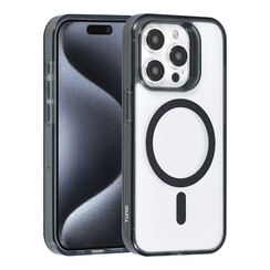 TUNIQ iPhone 15 Pro Back cover case - Magsafe silicone - Black