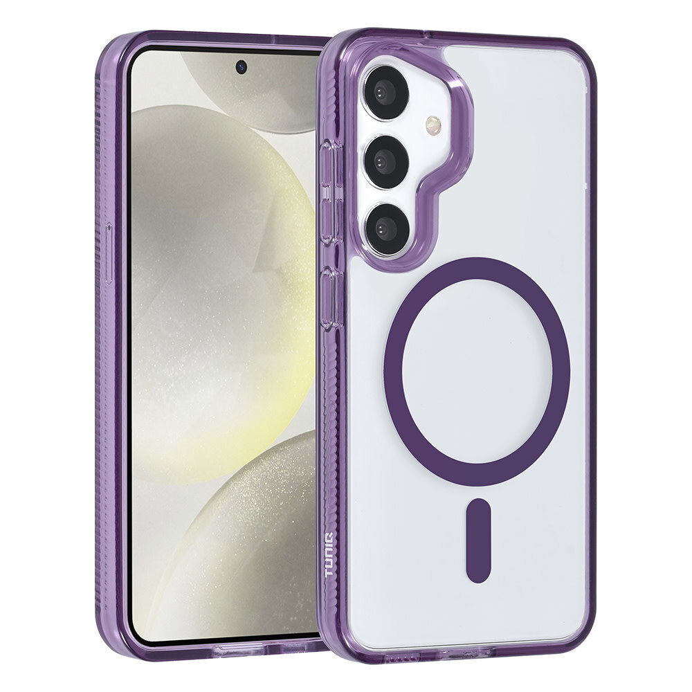 TUNIQ TUNIQ Galaxy S24 Back cover coque Magsafe silicone - Violet TUNIQ TUNIQ Galaxy S24 Back cover coque Magsafe silicone - Violet