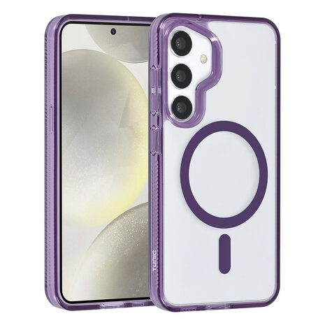 TUNIQ TUNIQ Galaxy S24 Backcover hoesje Magsafe silicone - Paars TUNIQ TUNIQ Galaxy S24 Backcover hoesje Magsafe silicone - Paars