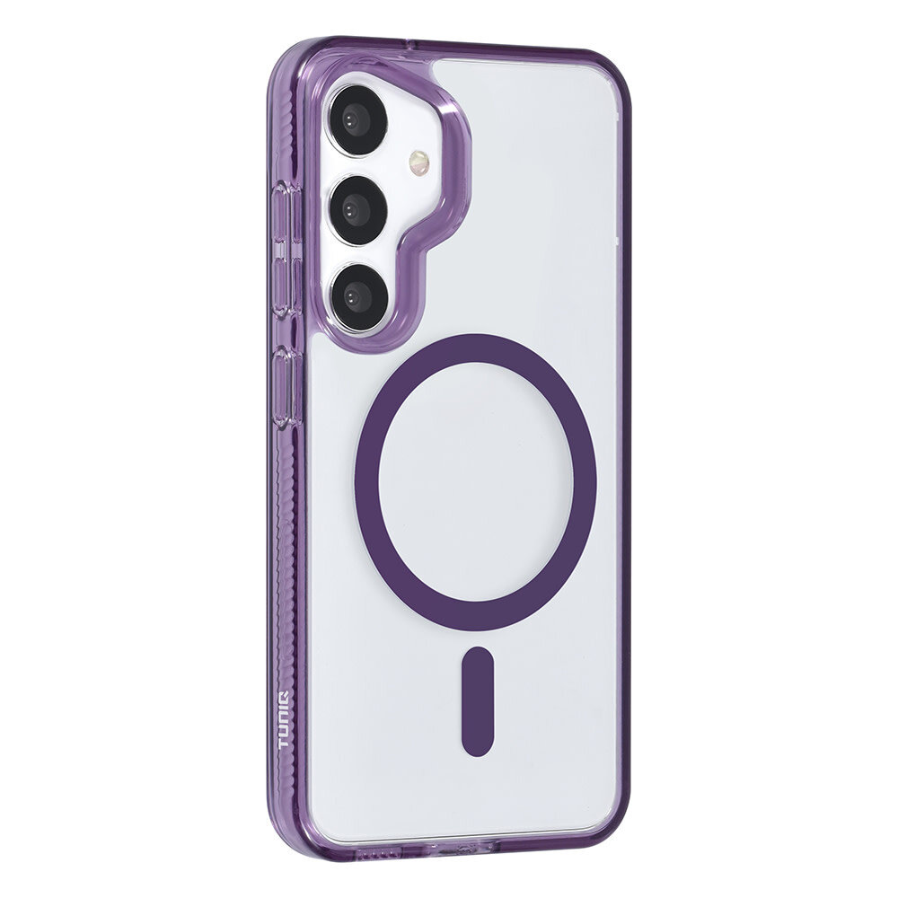 TUNIQ TUNIQ Galaxy S24 Back cover coque Magsafe silicone - Violet TUNIQ TUNIQ Galaxy S24 Back cover coque Magsafe silicone - Violet