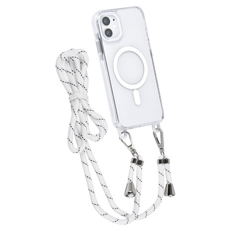 TUNIQ TUNIQ iPhone 11 Backcover hoesje neck cord - magsafe - Wit TUNIQ TUNIQ iPhone 11 Backcover hoesje neck cord - magsafe - Wit