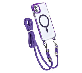 TUNIQ TUNIQ iPhone 11 Back cover coque neck cord - magsafe - Violet TUNIQ TUNIQ iPhone 11 Back cover coque neck cord - magsafe - Violet