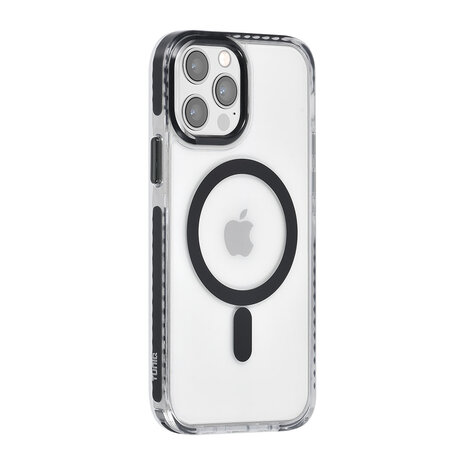 TUNIQ TUNIQ iPhone 12/12 Pro Back-Cover hul - neck cord - magsafe - Schwarz TUNIQ TUNIQ iPhone 12/12 Pro Back-Cover hul - neck cord - magsafe - Schwarz