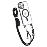 TUNIQ TUNIQ iPhone 12/12 Pro Back-Cover hul - neck cord - magsafe - Schwarz TUNIQ TUNIQ iPhone 12/12 Pro Back-Cover hul - neck cord - magsafe - Schwarz