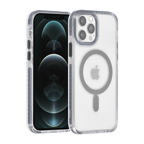 TUNIQ TUNIQ iPhone 12/12 Pro Back cover coque neck cord - magsafe - Gris TUNIQ TUNIQ iPhone 12/12 Pro Back cover coque neck cord - magsafe - Gris