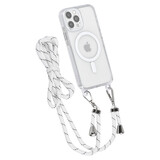 TUNIQ TUNIQ iPhone 12/12 Pro Back cover coque neck cord - magsafe - Blanc TUNIQ TUNIQ iPhone 12/12 Pro Back cover coque neck cord - magsafe - Blanc