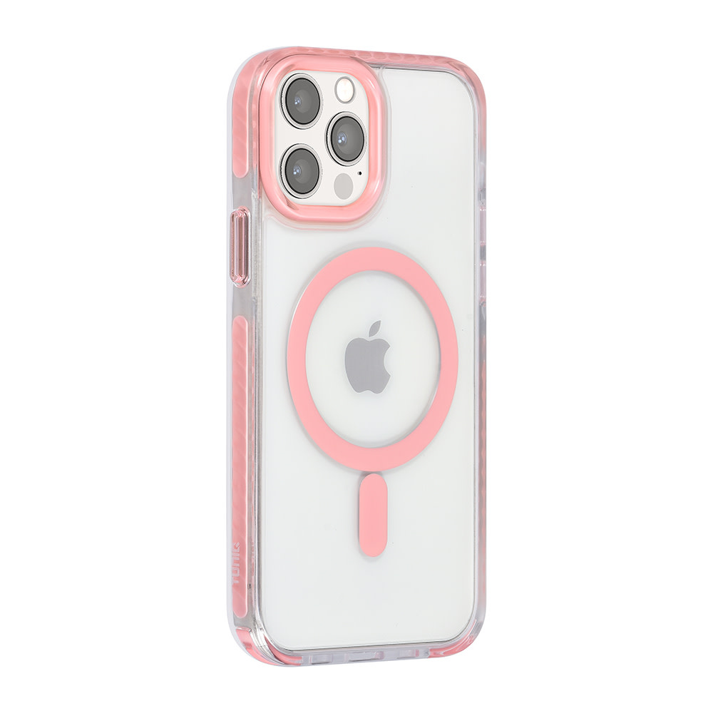 TUNIQ TUNIQ iPhone 12/12 Pro Backcover hoesje neck cord - magsafe - Roze, foto 3 van 6