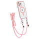 TUNIQ TUNIQ iPhone 12/12 Pro Backcover hoesje neck cord - magsafe - Roze TUNIQ TUNIQ iPhone 12/12 Pro Backcover hoesje neck cord - magsafe - Roze