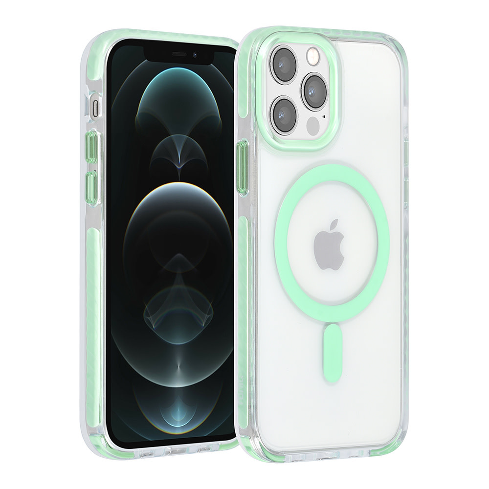 TUNIQ TUNIQ iPhone 12/12 Pro Backcover hoesje neck cord - magsafe - Groen, foto 2 van 6