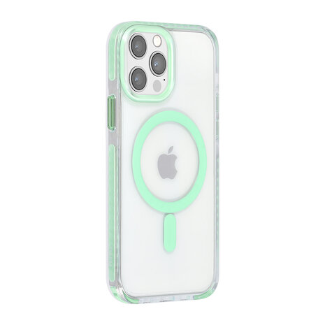 TUNIQ TUNIQ iPhone 12/12 Pro Back cover coque neck cord - magsafe - Vert TUNIQ TUNIQ iPhone 12/12 Pro Back cover coque neck cord - magsafe - Vert