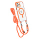TUNIQ TUNIQ iPhone 12/12 Pro Backcover hoesje neck cord - magsafe - Oranje TUNIQ TUNIQ iPhone 12/12 Pro Backcover hoesje neck cord - magsafe - Oranje