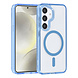 TUNIQ TUNIQ Galaxy S24 Back cover coque Magsafe silicone - Bleu TUNIQ TUNIQ Galaxy S24 Back cover coque Magsafe silicone - Bleu