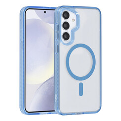 TUNIQ Galaxy S24 Plus Backcover hoesje Magsafe silicone - Blauw