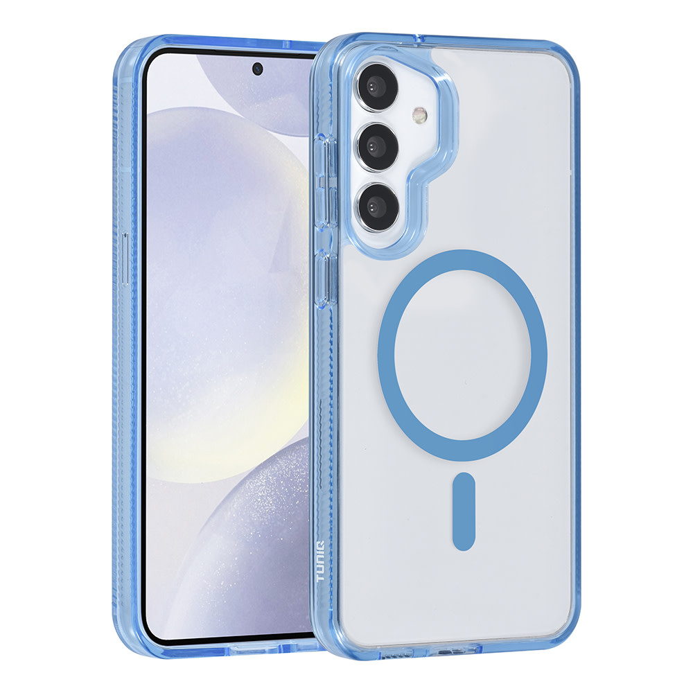 TUNIQ TUNIQ Galaxy S24 Plus Backcover hoesje Magsafe silicone - Blauw