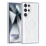 TUNIQ TUNIQ Galaxy S24 Ultra Back cover coque Magsafe silicone - Blanc TUNIQ TUNIQ Galaxy S24 Ultra Back cover coque Magsafe silicone - Blanc