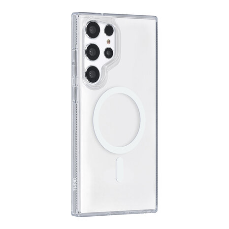 TUNIQ TUNIQ Galaxy S24 Ultra Back cover case - Magsafe silicone - White TUNIQ TUNIQ Galaxy S24 Ultra Back cover case - Magsafe silicone - White
