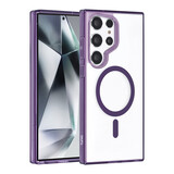 TUNIQ TUNIQ Galaxy S24 Ultra Back cover case - Magsafe silicone - Purple TUNIQ TUNIQ Galaxy S24 Ultra Back cover case - Magsafe silicone - Purple