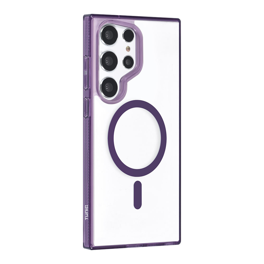 TUNIQ TUNIQ Galaxy S24 Ultra Back cover coque Magsafe silicone - Violet TUNIQ TUNIQ Galaxy S24 Ultra Back cover coque Magsafe silicone - Violet