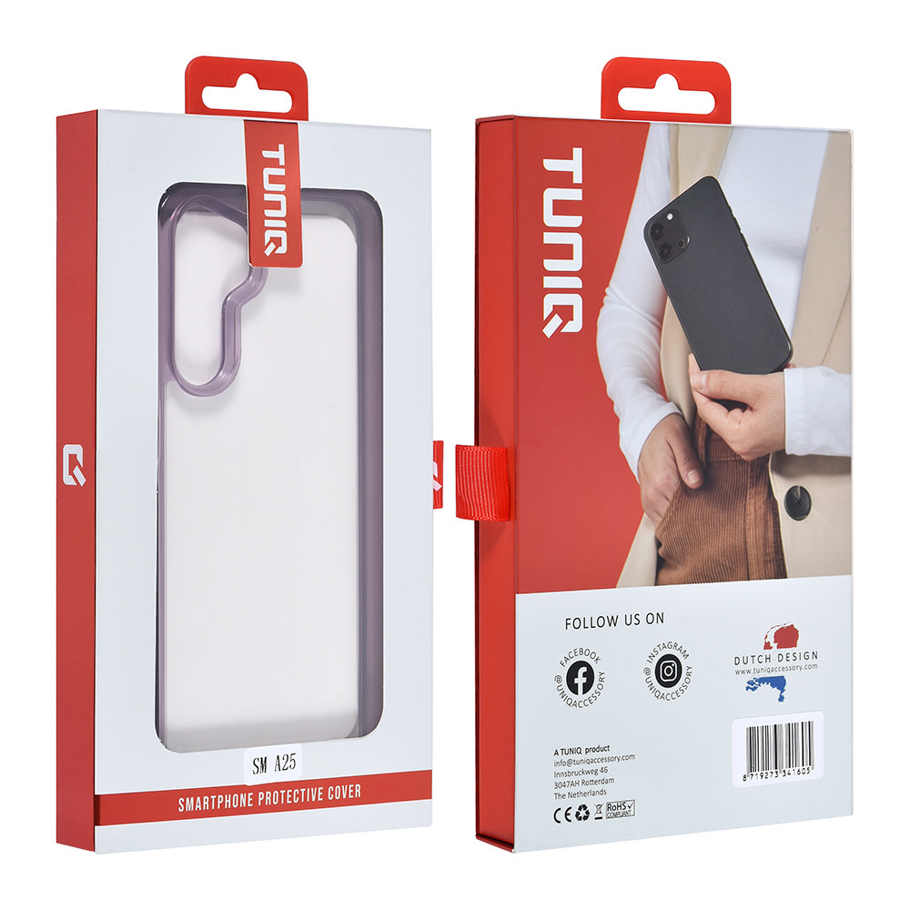 TUNIQ TUNIQ Galaxy A25 Backcover hoesje Silicone - Paars, foto 4 van 6