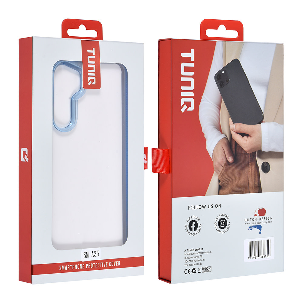 TUNIQ TUNIQ Galaxy A35 Backcover hoesje Silicone - Blauw, foto 4 van 6