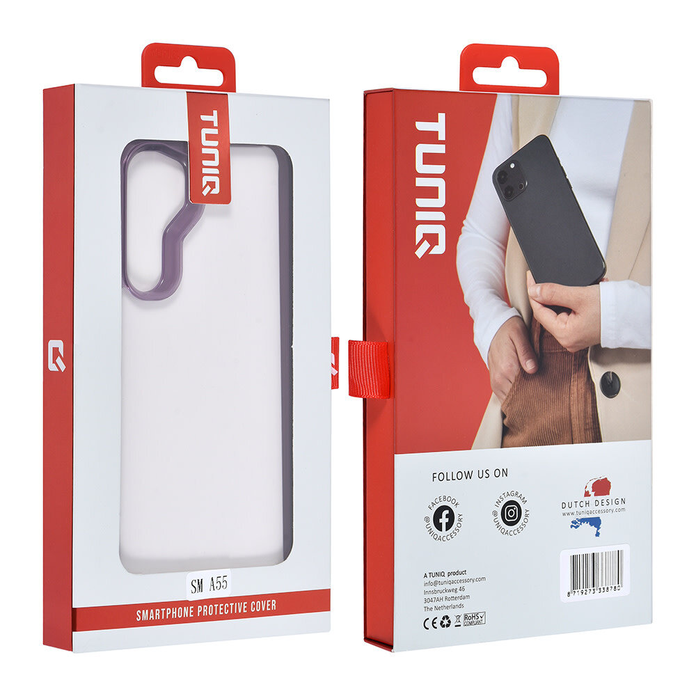TUNIQ TUNIQ Galaxy A55 Back cover coque Silicone - Violet