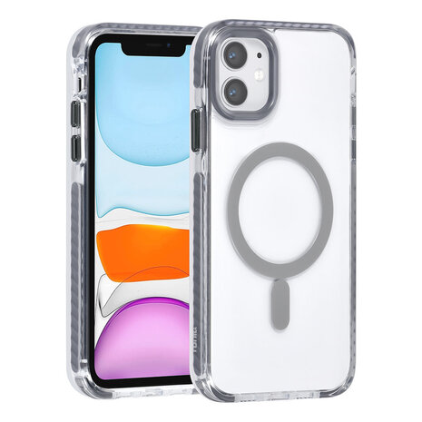 TUNIQ TUNIQ iPhone 11 Backcover hoesje neck cord - magsafe - Grijs TUNIQ TUNIQ iPhone 11 Backcover hoesje neck cord - magsafe - Grijs