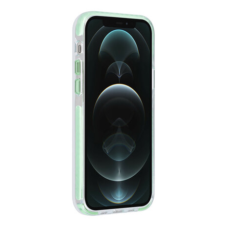 TUNIQ TUNIQ iPhone 12/12 Pro Back cover case - neck cord - magsafe - Green TUNIQ TUNIQ iPhone 12/12 Pro Back cover case - neck cord - magsafe - Green