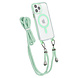 TUNIQ TUNIQ iPhone 12/12 Pro Backcover hoesje neck cord - magsafe - Groen TUNIQ TUNIQ iPhone 12/12 Pro Backcover hoesje neck cord - magsafe - Groen