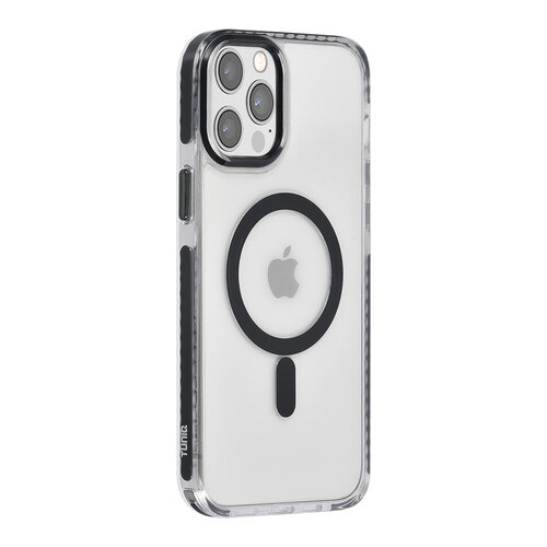 TUNIQ TUNIQ iPhone 12 Pro Max Back-Cover hul - neck cord - magsafe - Schwarz