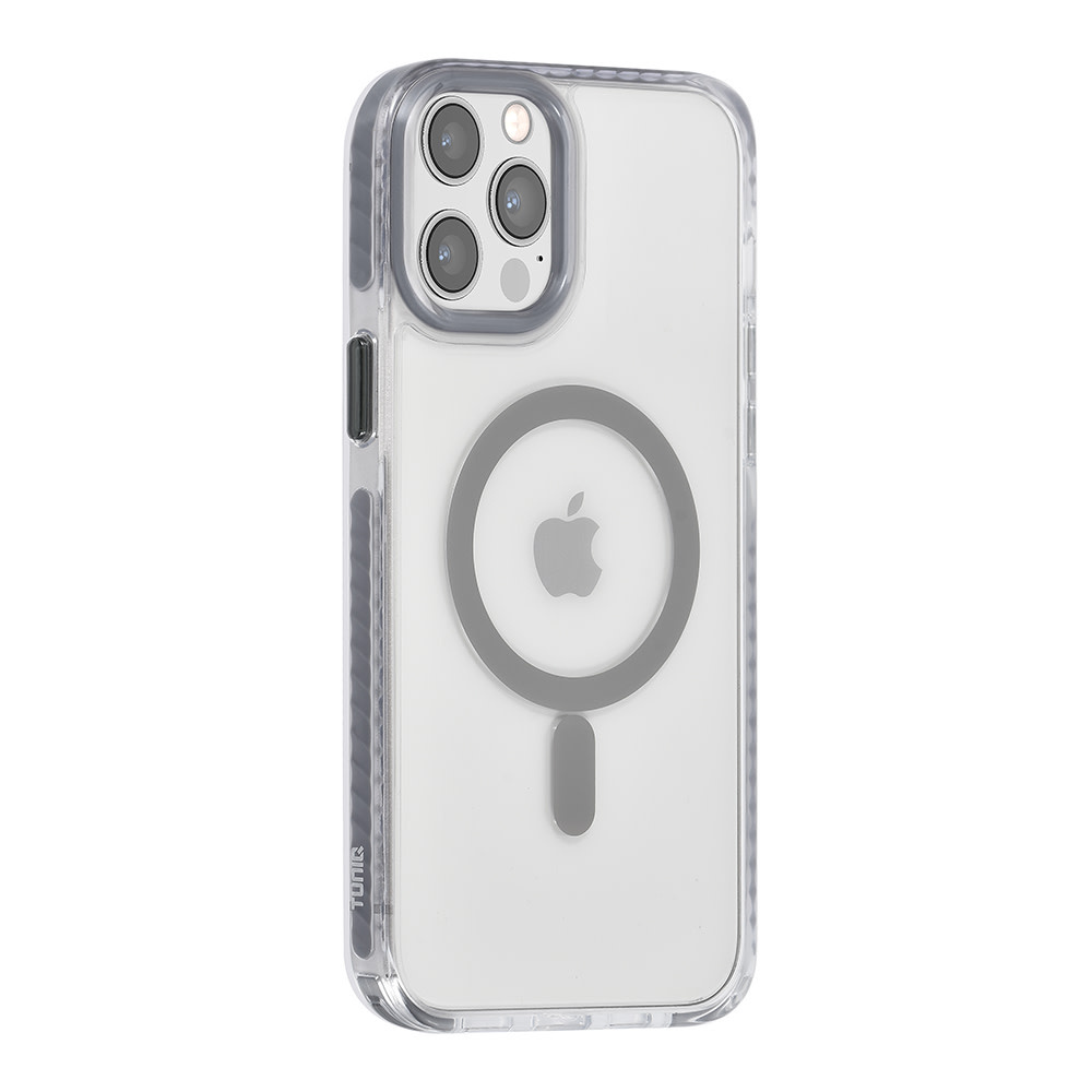 TUNIQ TUNIQ iPhone 12 Pro Max Backcover hoesje neck cord - magsafe - Grijs, foto 3 van 6
