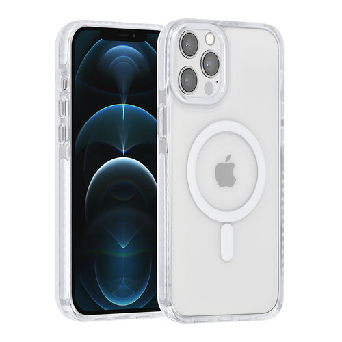TUNIQ TUNIQ iPhone 12 Pro Max Back cover case - neck cord - magsafe - White