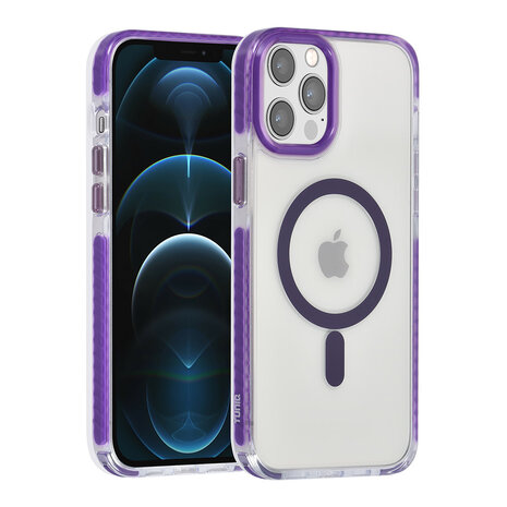 TUNIQ TUNIQ iPhone 12 Pro Max Backcover hoesje neck cord - magsafe - Paars TUNIQ TUNIQ iPhone 12 Pro Max Backcover hoesje neck cord - magsafe - Paars