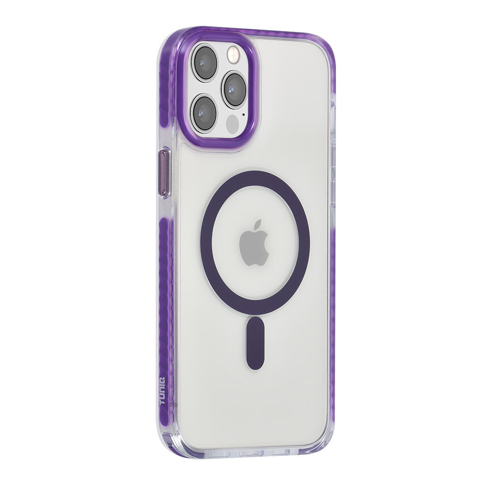 TUNIQ TUNIQ iPhone 12 Pro Max Back cover case - neck cord - magsafe - Purple TUNIQ TUNIQ iPhone 12 Pro Max Back cover case - neck cord - magsafe - Purple