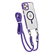 TUNIQ TUNIQ iPhone 12 Pro Max Back cover case - neck cord - magsafe - Purple TUNIQ TUNIQ iPhone 12 Pro Max Back cover case - neck cord - magsafe - Purple