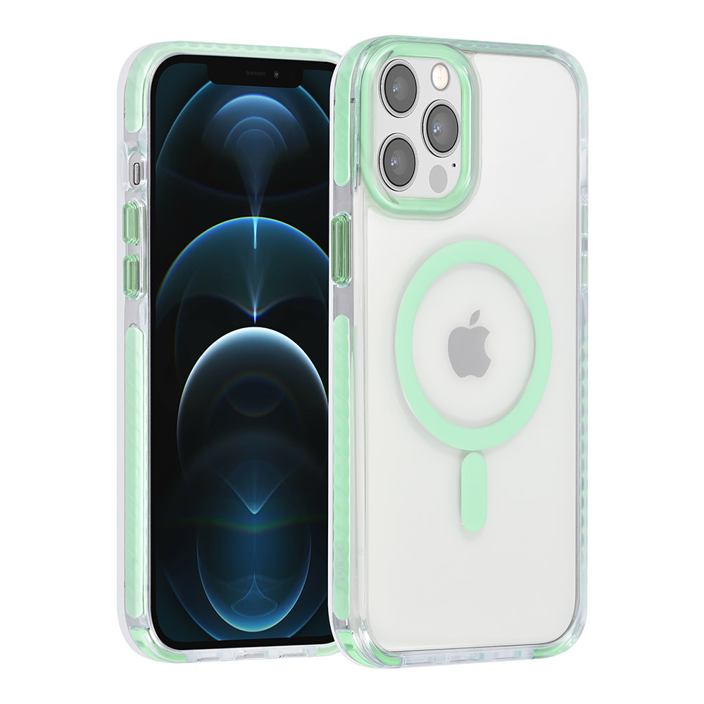 TUNIQ TUNIQ iPhone 12 Pro Max Backcover hoesje neck cord - magsafe - Groen, foto 2 van 6