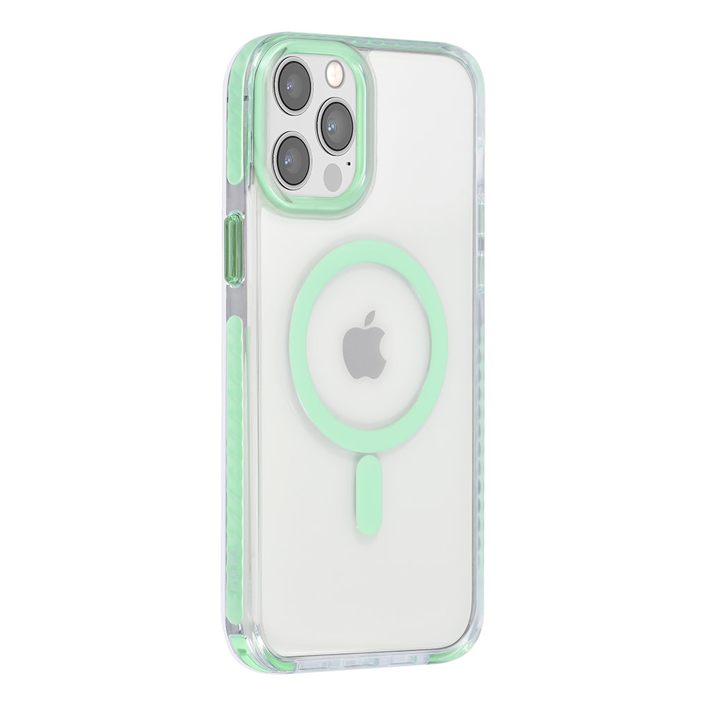 TUNIQ TUNIQ iPhone 12 Pro Max Backcover hoesje neck cord - magsafe - Groen, foto 3 van 6